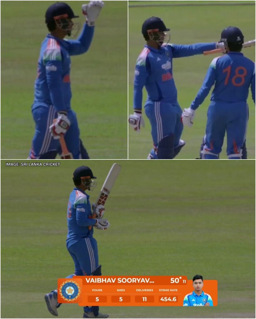 gareebchacha's tweet photo. Vaibhav sooryawanshi didn't take a single till the 65 runs.. https://t.co/sHubnCvMO2