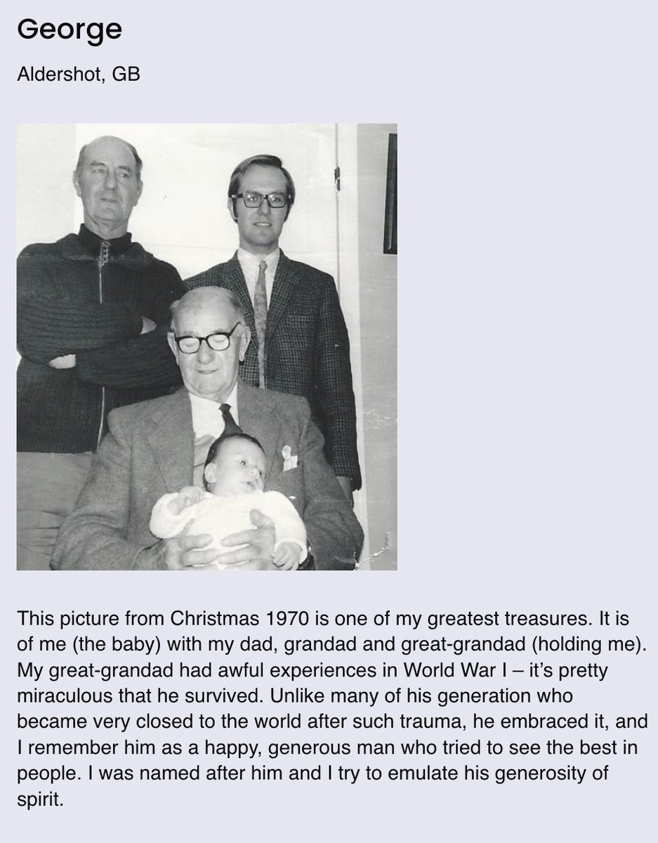 lemnsissay's tweet photo. Happy father's day 
 
Below is a screenshot of George's entry to    https://t.co/G3ONLk6w82 .  May you please help me by sharing  this post?  You can view all 1,800 entries from around the world and contribute a story of your own if you like. 

There is a £500 prize for best entry with a photo. The winner will be announced on July 17th .  

Over to you George  from Aldershot  

#TellMeSomethingFamily #FamilyStories #ShareYourStory #WorldMap #Storytelling #Connection #Belonging #bradfordliteraturefestival