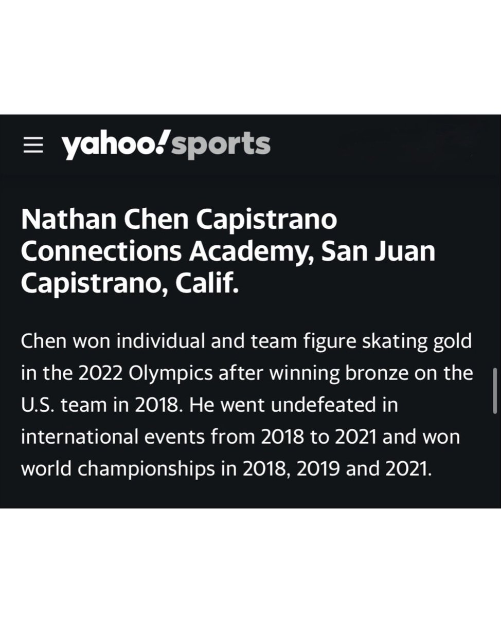 are8845's tweet photo. USA TODAY がアメリカの史上最高のトップアスリートを選ぶ特別企画「250 for 250」で
史上最高の米国冬季スポーツアスリート25人にネイサンが選出されてます🙌

誰を特集すべきかインタラクティブ投票でお気に入りのアスリートに投票することが出来るようになっているのでネイサンに1票投じることが出来ます🥰
ネイサンが特集されるといいな🙏

投票の仕方は
下記のURLを開くと選手のリストが出てくるのでネイサンの名前を
選択し【Submit Form】のボタンをクリックして完了です☺️
⬇️
https://t.co/xsphCBbIHA

Proud to see Nathan on the list of the greatest winter athletes! Click the link below and vote for our king!🙏

“USA TODAYの「250 for 250」シリーズについて
現在から7月4日まで、USA TODAY Sportsはアメリカが生んだ史上最高のトップアスリートのリスト「250 for 250」を公開しています。毎週、スポーツ界全般から時代を代表する傑出した選手たちをご紹介し、読者の皆様に、誰を特集すべきか投票していただく機会を設けています。もう一点補足すると、アメリカのトップスポーツ選手を称えるこのお祝いにあたり、彼らを輩出した高校、または彼らがスターダムへの別の道を歩んだ場合はそのアスリートの故郷も同時に紹介しています。
アメリカの冬季スポーツを支配した25人のアスリートたち”

「ネイサン・チェン カピストラーノ・コネクションズ・アカデミー（カリフォルニア州サンファン・カピストラーノ）
チェンは2018年のオリンピックにアメリカチームの一員として銅メダルを獲得した後、2022年のオリンピックでフィギュアスケートの個人戦と団体戦の金メダルを獲得しました。彼は2018年から2021年にかけて国際大会で無敗を誇り、2018年、2019年、2021年の世界選手権で優勝しました。」

https://t.co/mUxPVXa7R0

#nathanchen
#ネイサンチェン
