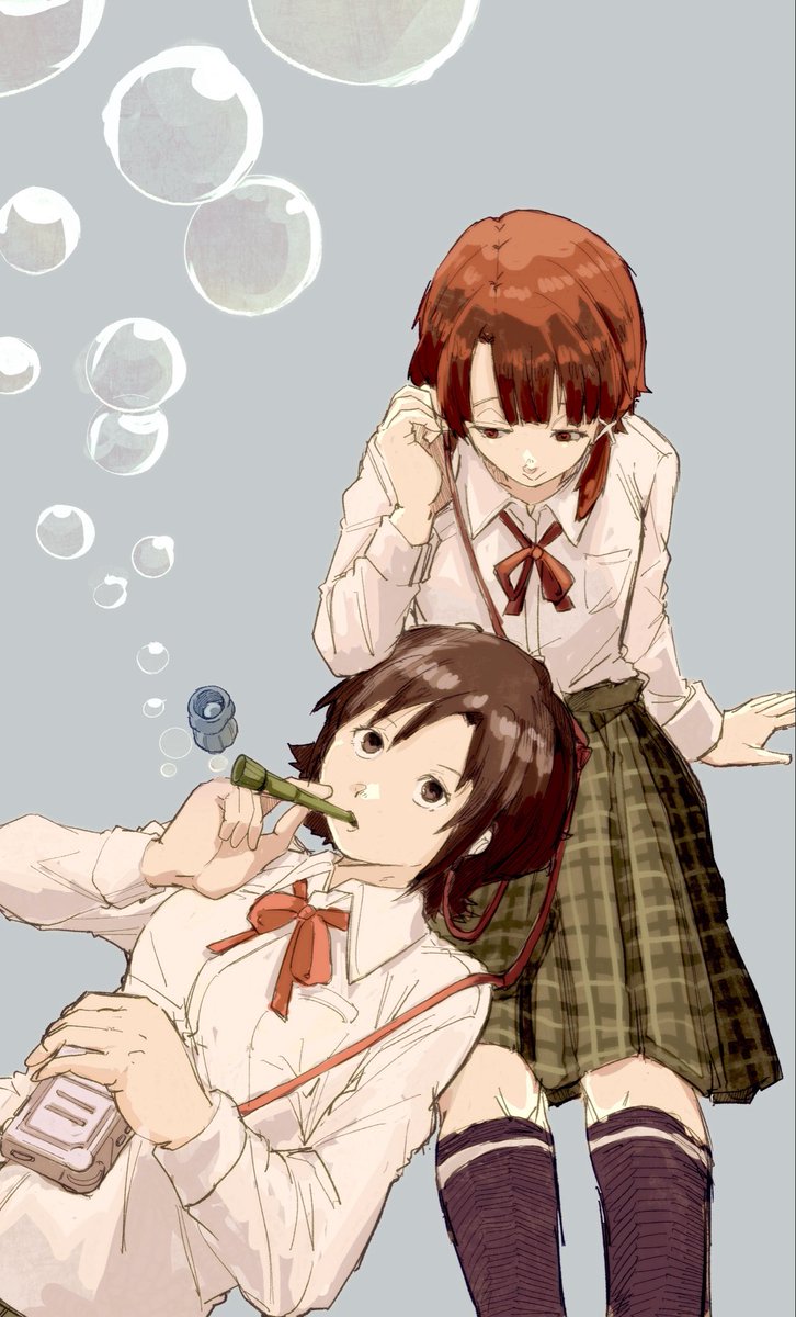 oisiiidoo's tweet photo. The bubble 

#SerialExperimentsLain #Lain https://t.co/lfEew1yoMH