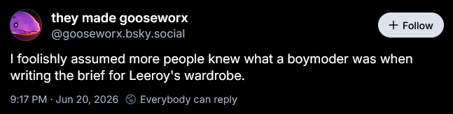 Fortissimo_EXE's tweet photo. @TW0HEADEDBEAST I doubt goose would refer to Jax as a "boymoder" if they weren't meant to be trans https://t.co/bBHyx1aNAR