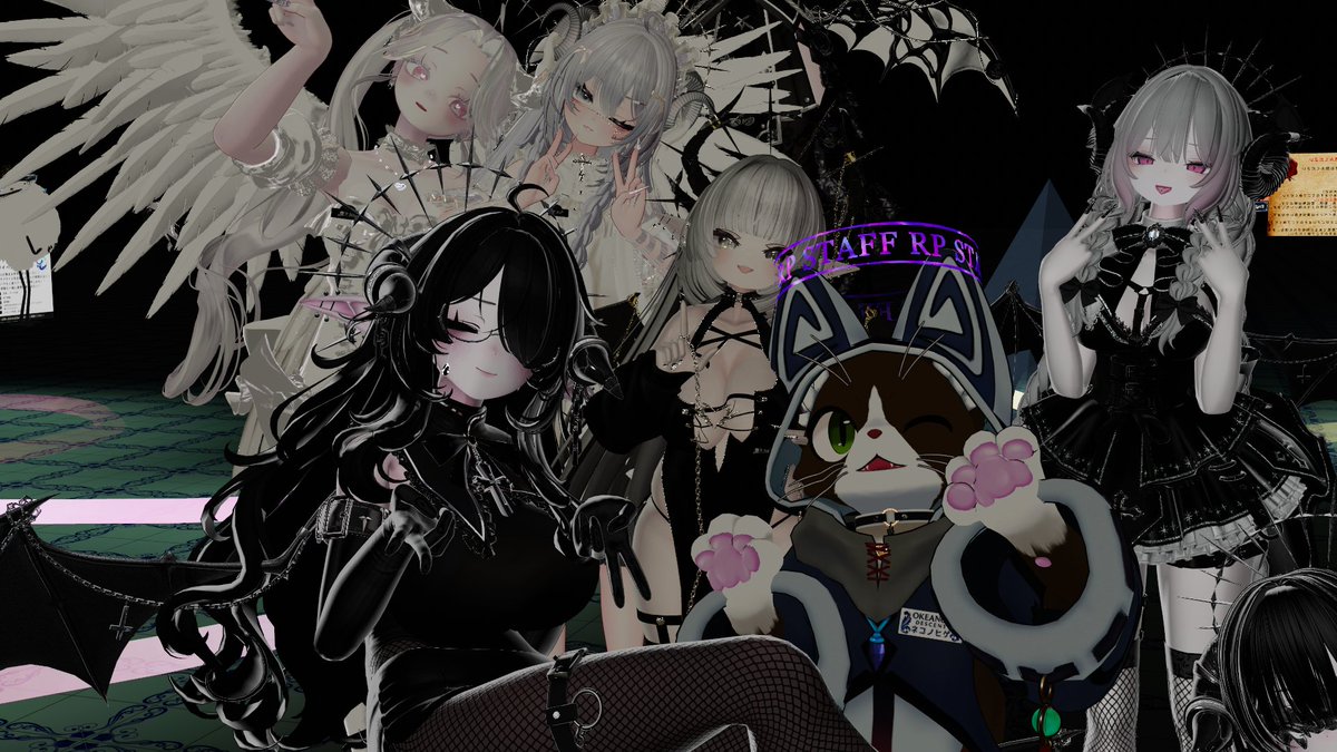 platrabbit's tweet photo. ねこくんも 泣かせてみたし！とっても楽しかった〜 wwww
#堕天VRC #OkeanosDescent https://t.co/RpaTC7Tu8J