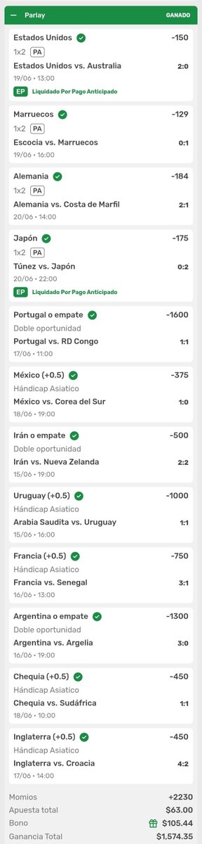 aspergeriano's tweet photo. Siempre que le pego a estas jugadas, no puedo evitar pensar "si le hubiera metido $120, hubiera cobrado $3,000. Y si le hubiera metido $250, hubiera cobrado $6,000. Y si $500, $12,000. Y si $1,000, $24,000. Pero si le hubiera metido $10,000, serían $240,000".
Pero pus pa saber!😊 https://t.co/kQloHXgwYM