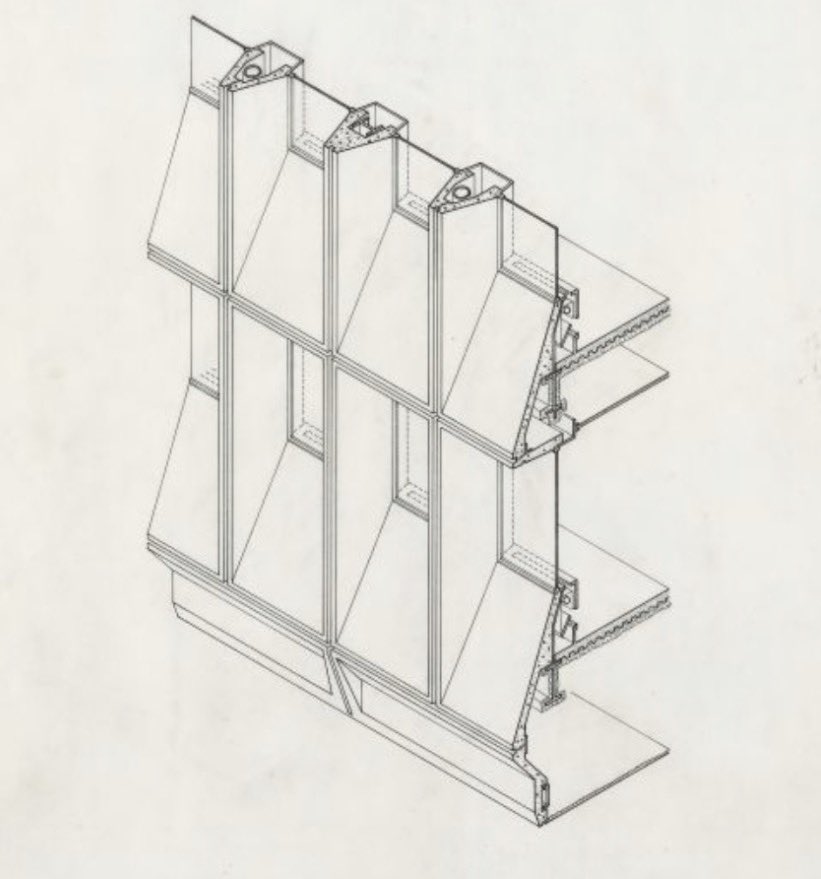 architext14's tweet photo. From Breuer’s original brutalist precast drawings to passive haus restoration. Hotel Marcel with triple glazed windows, interior insulation, air sealing, https://t.co/3FP3FItzj4