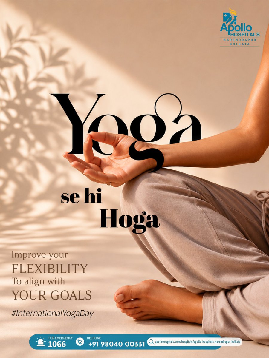ANarendrapur's tweet photo. Breathe in calm.
Breathe out strength.
This International Yoga Day, honour the balance between body, mind and soul — one mindful moment at a time. 🧘

#InternationalYogaDay2026 #YogaForWellness #MindBodySoul #HealthyLiving #HolisticHealth https://t.co/zqc8JC0Wdu