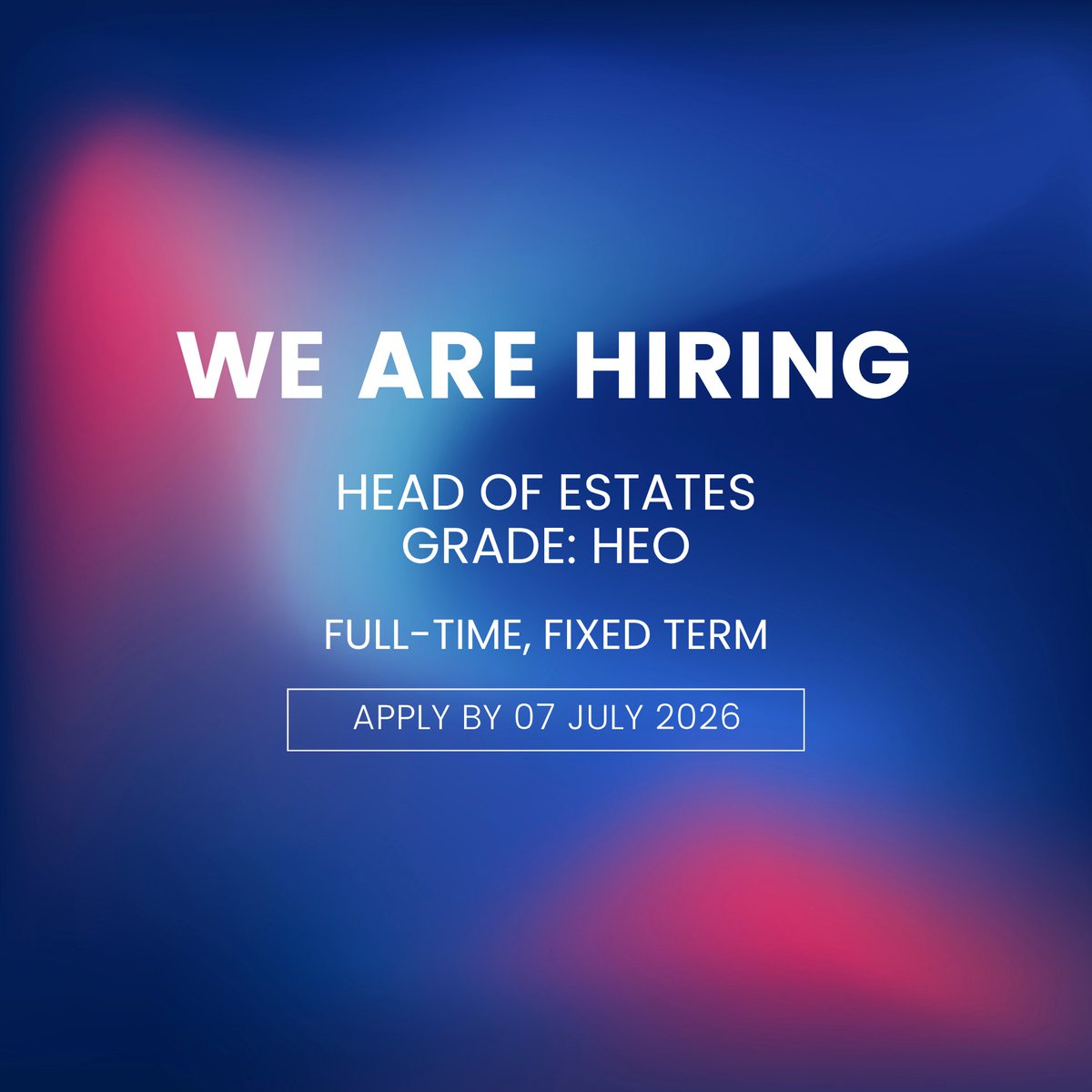 UKinOman's tweet photo. British Embassy Muscat has a vacancy:
Head of Estates 
Application deadline: 07 July 2026.

Full detail available in the link: https://t.co/wiLvTtiX8V https://t.co/zCc5crS1Hg