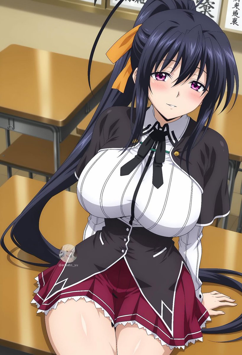 waifu_universe's tweet photo. Akeno Himejima https://t.co/w4JYDXQK8p
