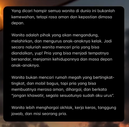 bellerkorsik's tweet photo. wanita lebih menghargai pria yang bertanggung jaawab https://t.co/43cwtwWG7j