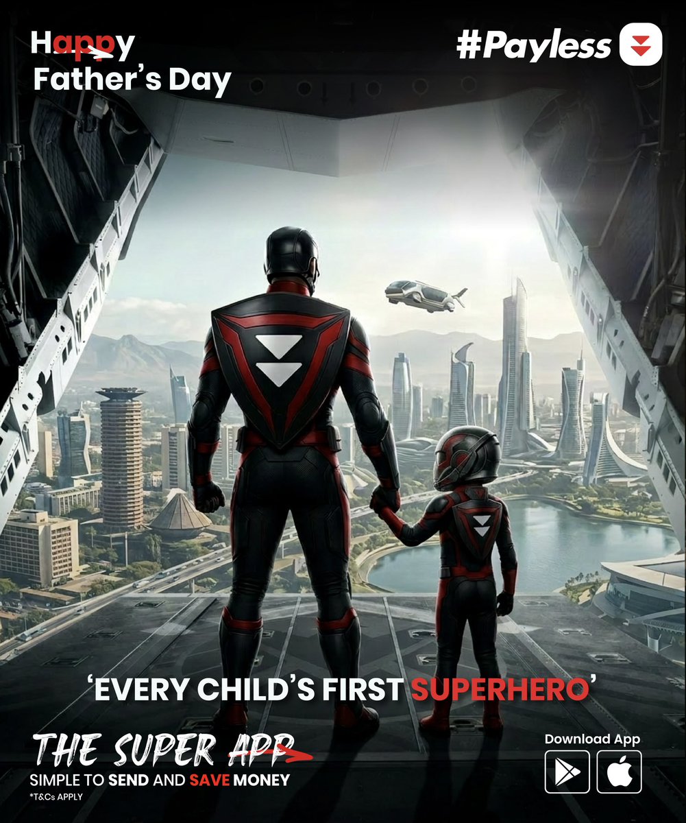 Payless_Africa's tweet photo. To the first heroes, greatest mentors, and everyday superheroes in our lives, Happy Father’s Day. Thank you for every lesson, every sacrifice, and every act of love. #HappyFathersDay #Payless #Sayless https://t.co/JiUEOBFUJO