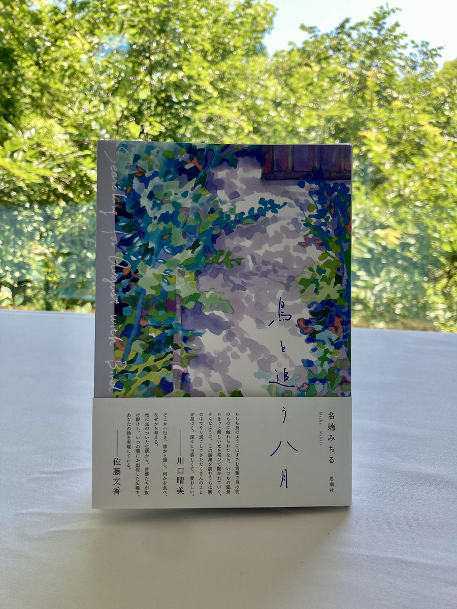 chiruchiru_0429's tweet photo. 🕊️お知らせ🕊️
詩集「鳥と追う八月」(思潮社)が今月末刊行します！
たくさんの人の情熱で出来上がった本です。

夏休みのお供にぜひ。
今後販売情報など随時お知らせいたします。どうぞよろしくお願いいたします。 https://t.co/ffgJ6OwD8f