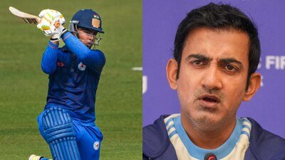KKRWeRule's tweet photo. Bhai mere 94,95,97 pe Boundary sirf T20 me marna hai, ODI me 100 karskte hai😭

-Gautam Gambhir first meeting with Vaibhav Suryavanshi https://t.co/wAC4GKUxL4