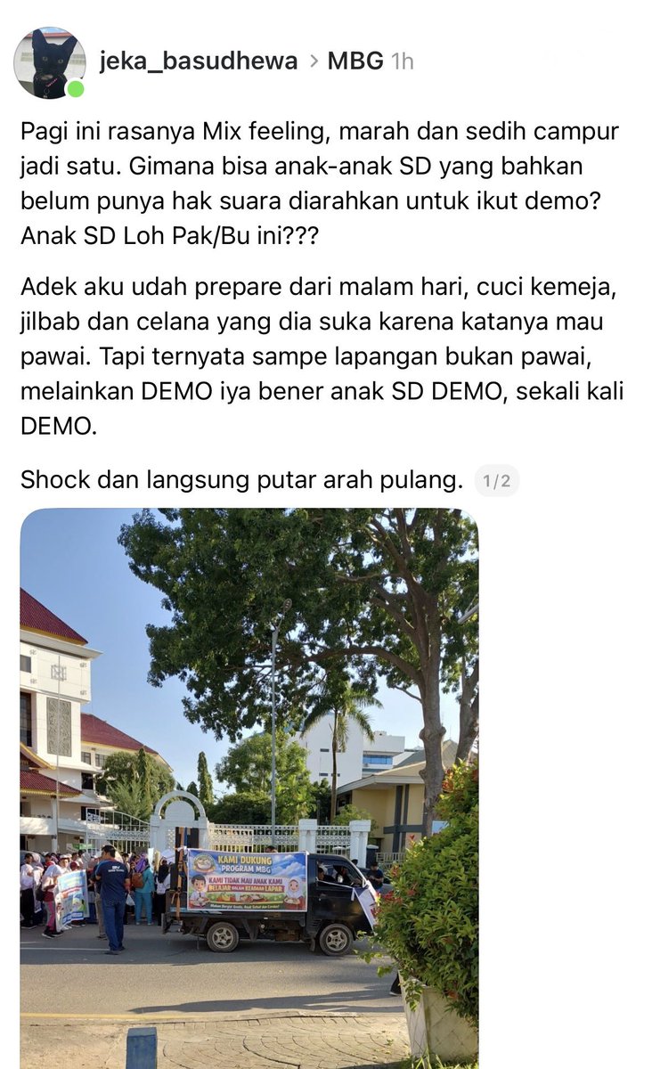 boxxtoc's tweet photo. Aku udah speecless dengan program MBG ini, anak SD disuruh pawai tapi ternyata di suruh demo dukung program MBG https://t.co/cIaE8t0Zle
