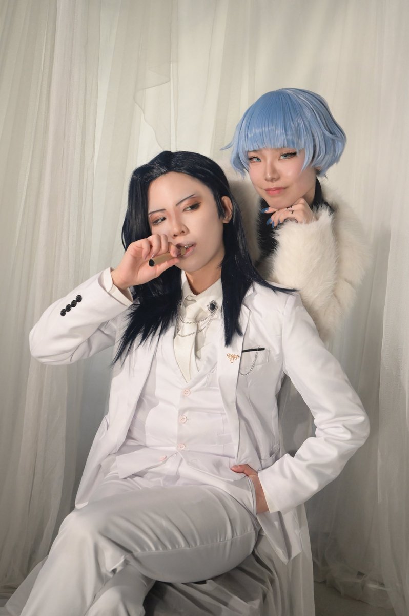 Ll05Nu's tweet photo. 【コスプレ/えぶホス】
※微絡み
No.2とNo.3

ミオ　@kiho_cos 
Photo @snow_photos https://t.co/4djzmKyNyZ