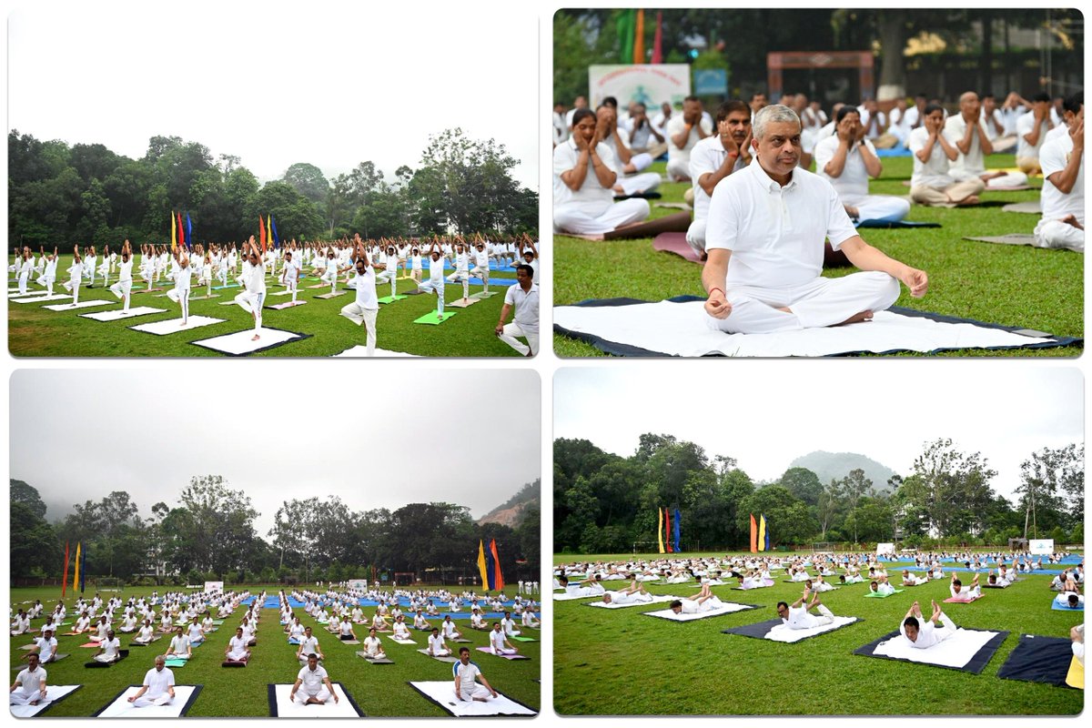 crpfindia's tweet photo. Pan-India unity through Yoga! 

​On #InternationalYogaDay, #CRPF personnel across the nation—from J&K to Tamil Nadu, Arunachal Pradesh to Gujarat—participated in yoga sessions aligned with the theme "Yoga for Healthy Ageing."
​Our troopers lead by example: yoga heals, and it's never too late to start. 

#NationFirst
#Vandematram150 
#MissionNaxalMuktBharat2026
 #YogaWithCRPF
#IDY2026
#YogicWarriorsCRPF
@MoHFW_INDIA
@moayush
@mdniy
@gpsinghips
@crpf_j
@CentralZoneCrpf
@northeast_zone
@southzone_hyd
#YogaDay2026