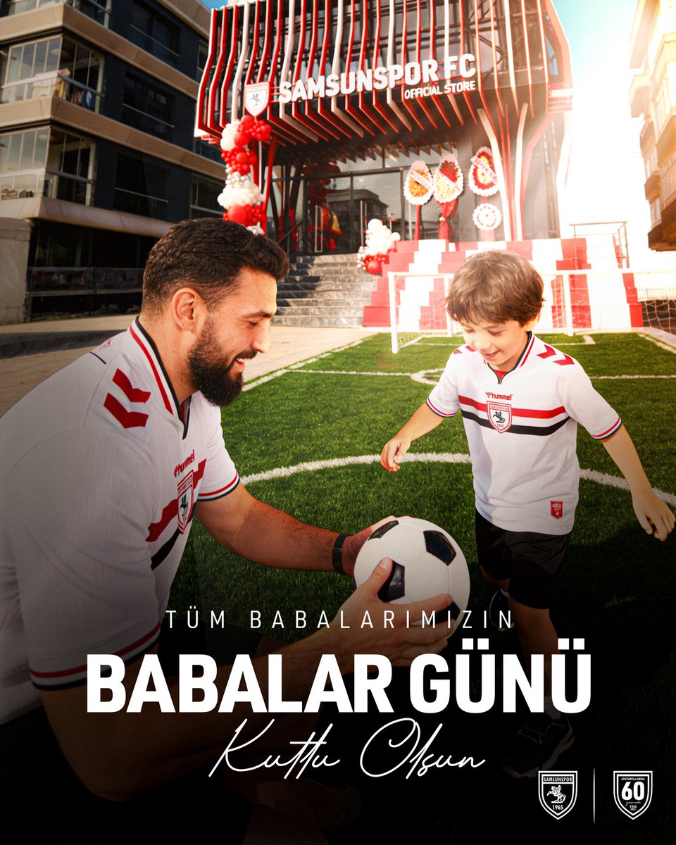 Samsunspor's tweet photo. Tüm babalarımızın Babalar Günü kutlu olsun! ❤️🤍

Sevgileriyle güç veren, fedakarlıklarıyla her zaman yanımızda olan tüm babalarımıza sonsuz teşekkürler…

Tribünde, sokakta, hayatın her anında desteğini hissettiğimiz tüm babalarımızın Babalar Gününü en içten dileklerimizle kutlarız.

#Samsunspor #AtatürklüArma #BabalarGünü #HappyFathersDay