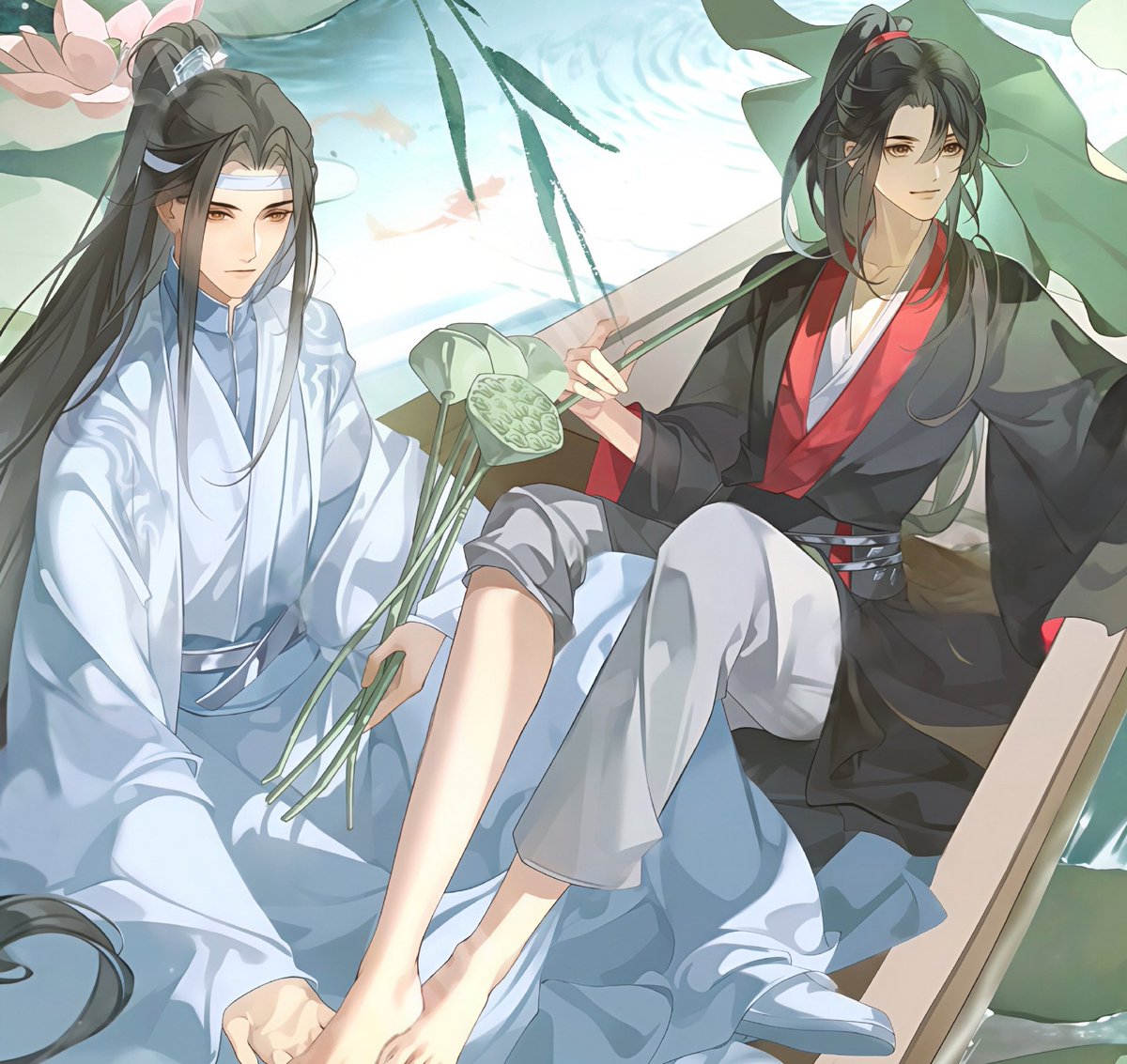 gremlinyibito's tweet photo. I’m a sucker for wangxian boat date https://t.co/x3jKN3vvyV