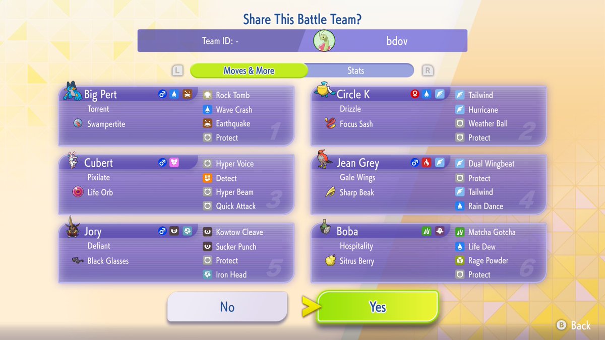 bdov10's tweet photo. I solved mega swampert. Talonflame is the answer to all his problems. 1900+ with multiple 7+ game win streaks @CybertronVGC #pokemonchampions https://t.co/uAvMSpBNKJ