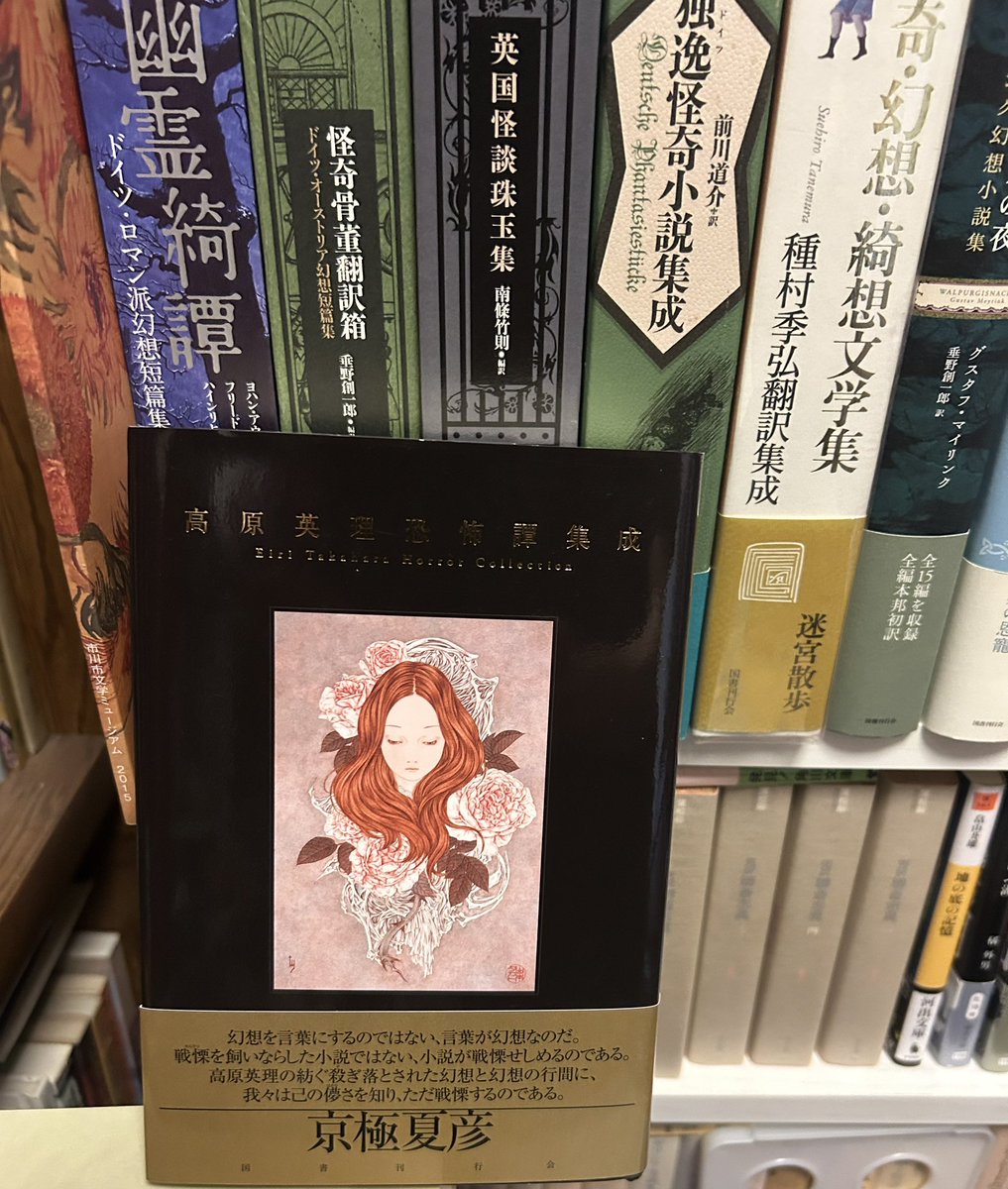 高原英理恐怖譚集成』 (国書刊行会 2021.7） 3年前図書館で借りて 