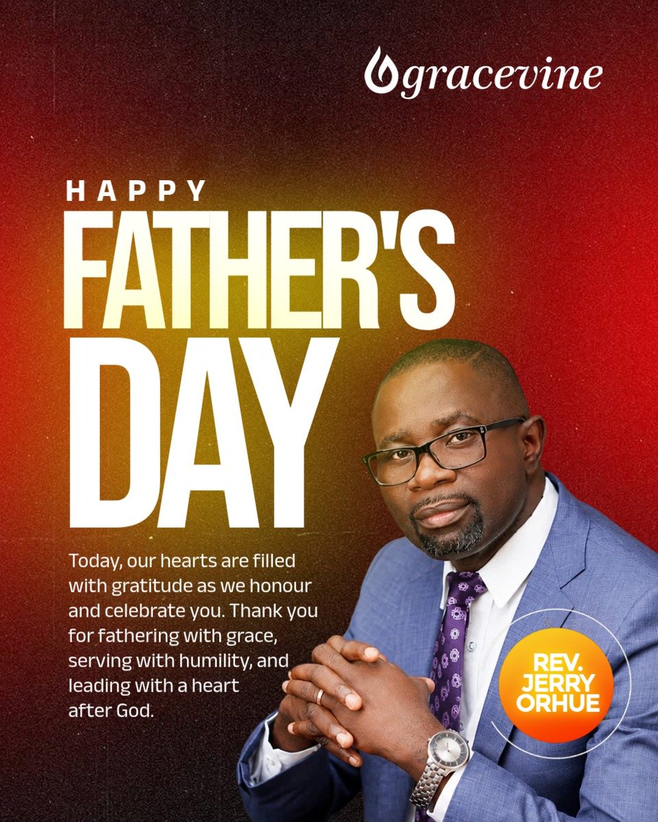 gracevinechapel's tweet photo. On this Father’s Day, we take this special opportunity to honour our Father in the Lord for faithfully carrying the responsibility of spiritual leadership with wisdom, conviction, humility, and grace.

Happy Father’s Day.

With love and appreciation,
@gracevinechapel https://t.co/tY4Scke48s