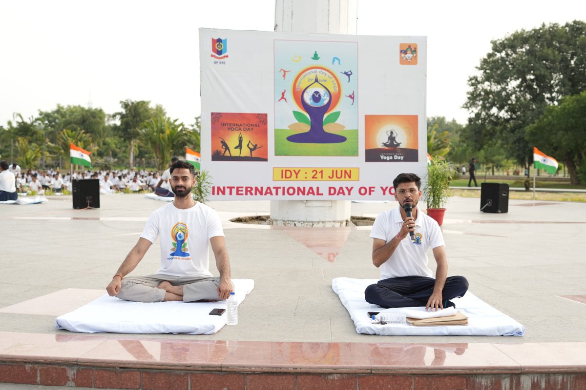 UPDTENCC's tweet photo. 🧘‍♂️🇮🇳 NCC Directorate Uttar Pradesh proudly celebrates the 12th International Day of Yoga 2026!

With discipline in our hearts and strength in our minds, NCC Cadets across Uttar Pradesh unite to embrace the timeless gift of Yoga. Yoga empowers us to lead healthier lives, build resilience, and contribute to a stronger nation.

"Yoga for One Earth, One Health" 🌍💚

Let us pledge to make Yoga a daily habit for a healthier, happier, and more harmonious future.
@CMOfficeUP @HQ_DG_NCC @ProDefLko @suryacommand @ChiefSecyUP @dgpup