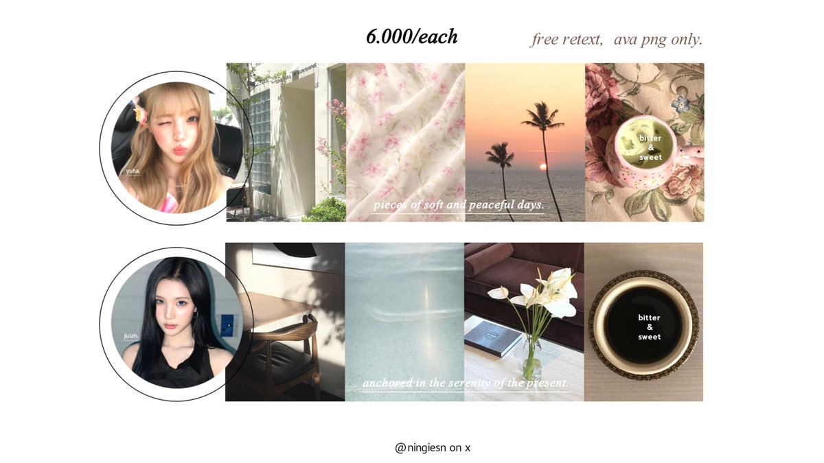 ningiesn's tweet photo. haloo help repost yaa, terima kasih 💘

aku punya layout readystock karina, yuha, juun, ian &amp; jiwoo. pricenya tertera dipict dan free retext ya! bisa di take sekarang melalui dm 😉🙌🏻
#bealanja https://t.co/zFFNR72ymB