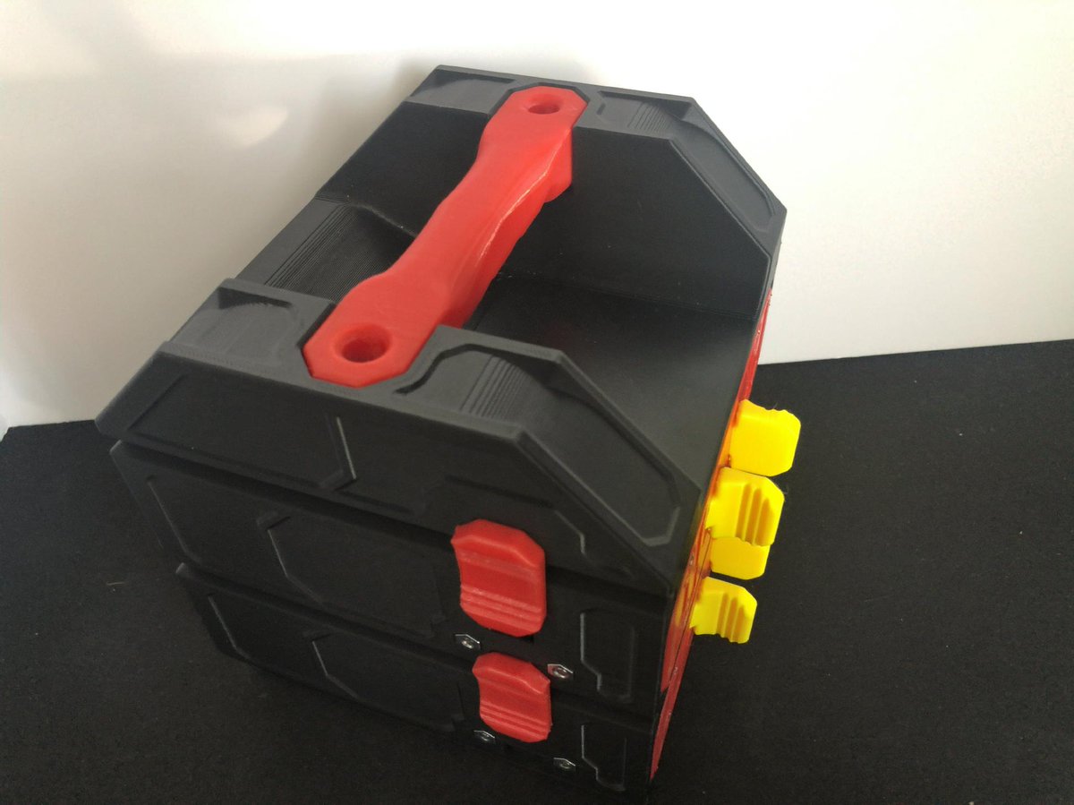 yamaFabLab's tweet photo. Kickstarterで支援したToolStack (The Modular 3D-Printable Toolbox)を3Dプリンタで出力。
サイズは全8パターンあるが、これはSMALL(147mm x 145mm)で、高さMINI SHORT(65mm)のもの。

#3Dプリンタ
#ToolStack
#Kickstarter https://t.co/l7AYNu9xTL