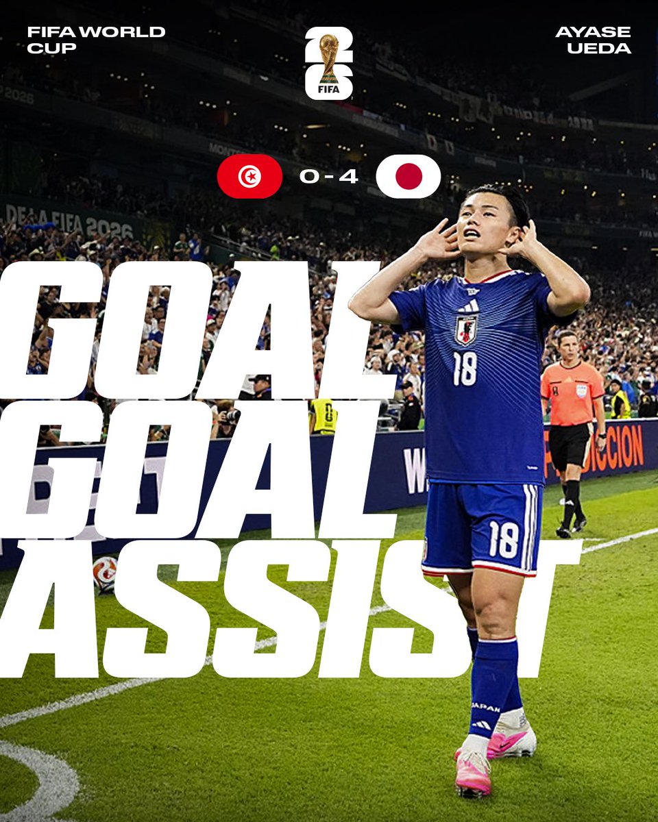 Feyenoord's tweet photo. Ayase Ueda. World class goal machine. 

🇯🇵 なんという試合だ。日本、おめでとう! https://t.co/gJPjb4GOtw