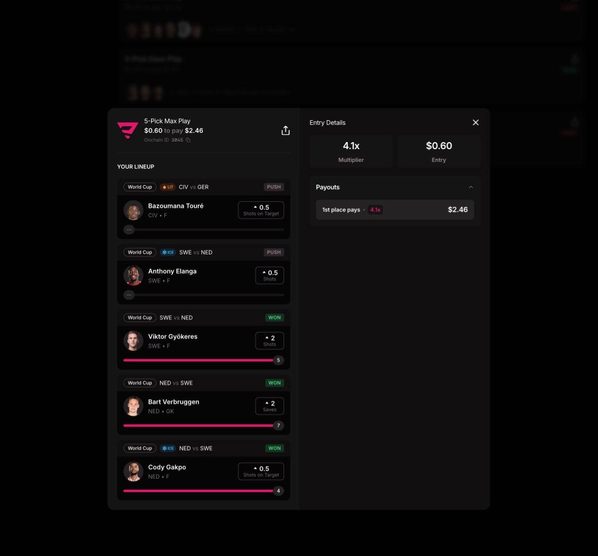 Beyuzz's tweet photo. Tried out this new platform @PicksdotApp for my World Cup predictions and it’s amazing. Here you didn’t predict on full team win rather on individual players stats. Deposits play and withdraw. https://t.co/4tdBxKp6xN