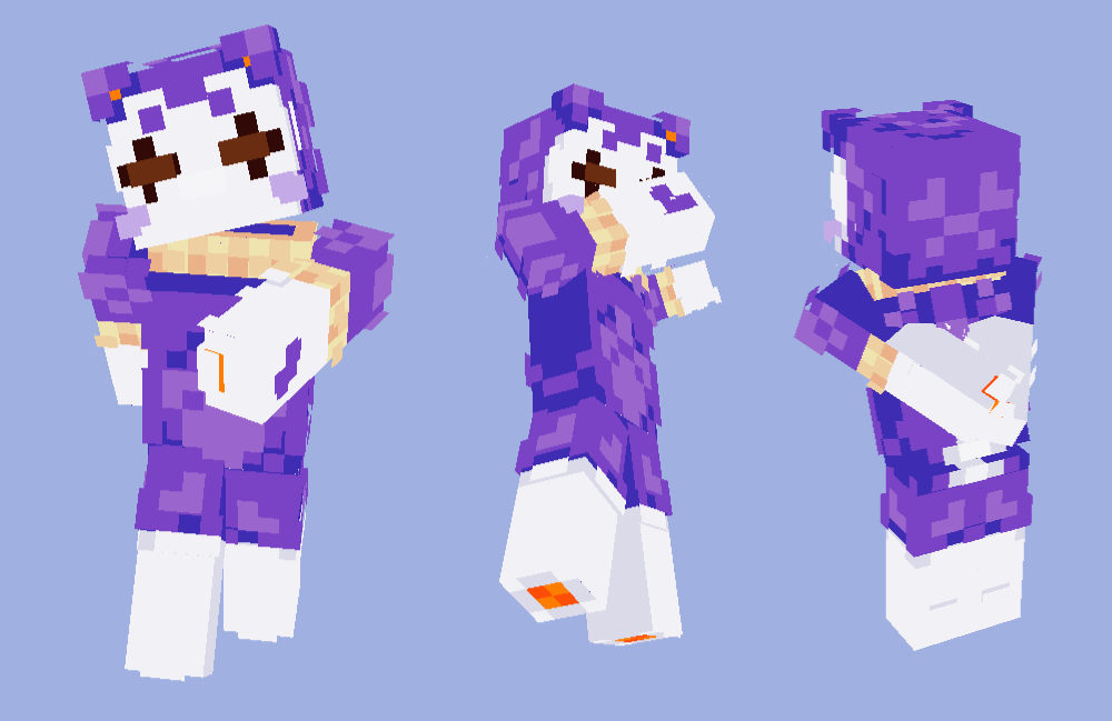 RatInTank2's tweet photo. Made minecraft match couple skins for me and my hot wife https://t.co/RnZYbryAA8