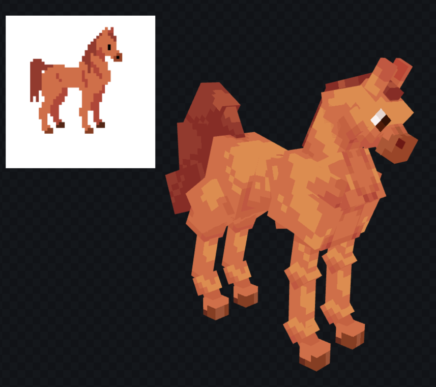 RatInTank2's tweet photo. Closer look at the Minecraft Horses
#Minecraft https://t.co/qYuLlZ7eWX