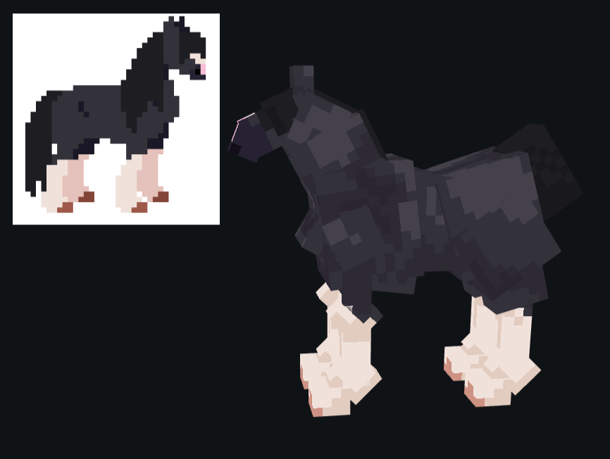 RatInTank2's tweet photo. Closer look at the Minecraft Horses
#Minecraft https://t.co/qYuLlZ7eWX