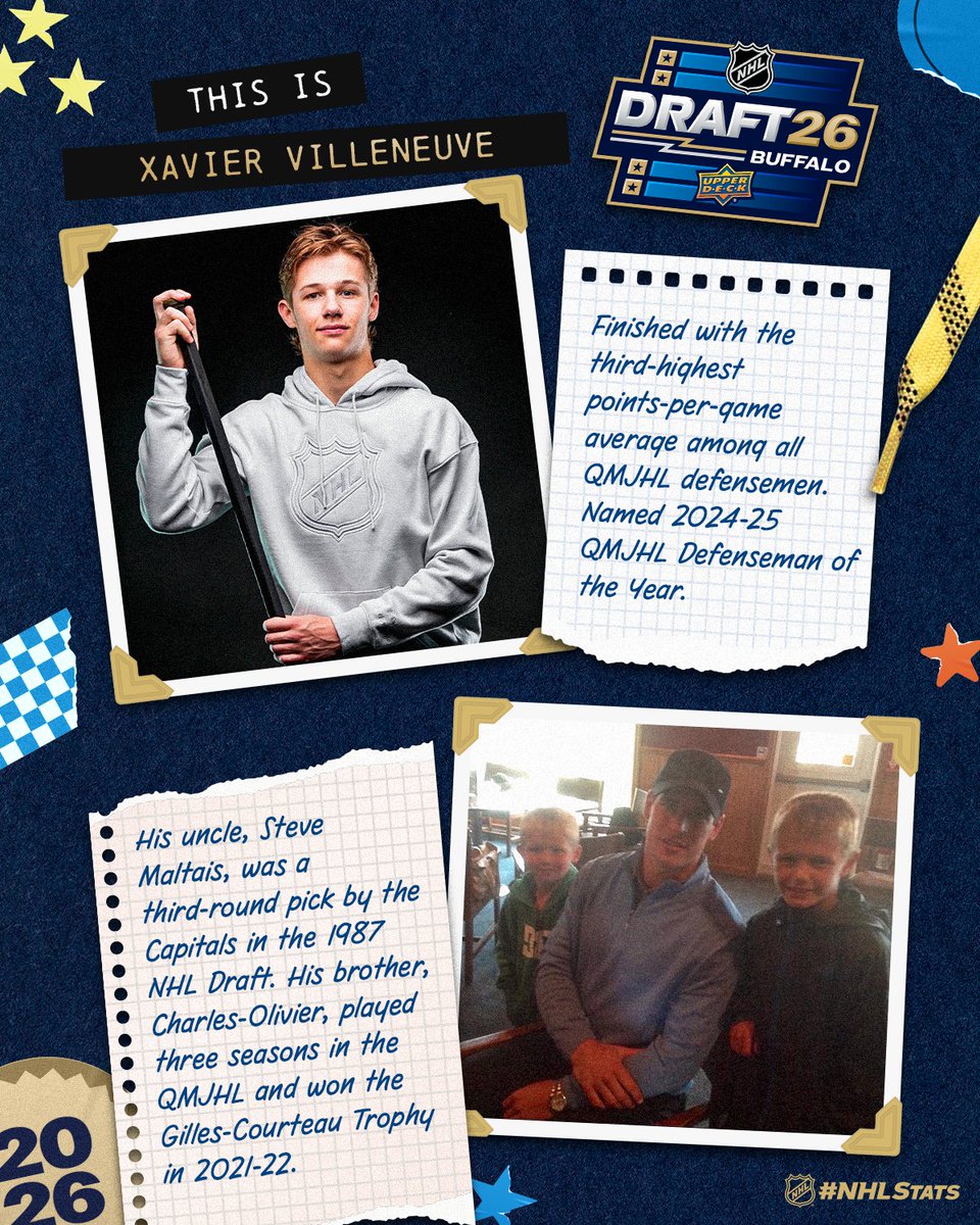 NHLPR's tweet photo. Xavier Villeneuve, the No. 18-Ranked North American Skater, grew up a Bruins fan but met Sidney Crosby as a kid.

Villeneuve loves interacting with fans during pre-game warmup. #NHLDraft https://t.co/1PDa9GzjbL