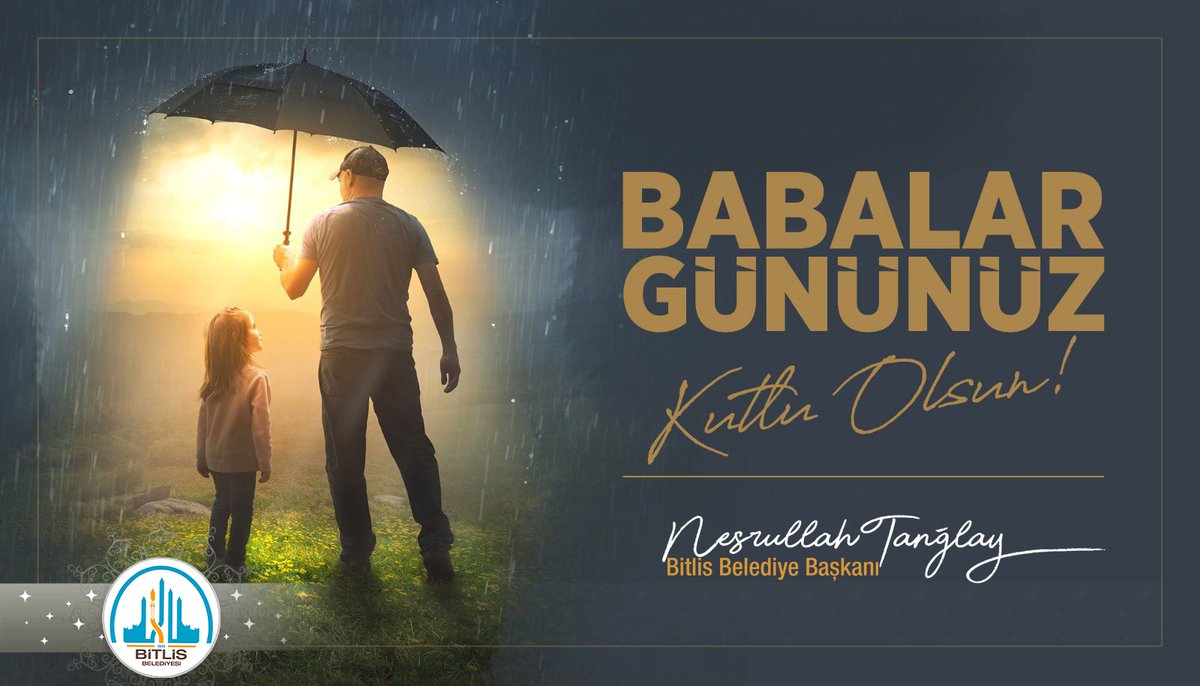 Ntanglay's tweet photo. Yüreğiyle, sevgisiyle ve fedakârlığıyla ömrünü ailesinin huzuruna, mutluluğuna ve refahına adayan tüm babaların #BabalarGünü’nü tebrik ediyor; aileleriyle birlikte sağlık, huzur ve mutluluk dolu bir ömür diliyorum.

Başta rahmetli babam olmak üzere, ebediyete irtihal etmiş tüm babalarımızı rahmet ve hayır dualarla yâd ediyorum.
