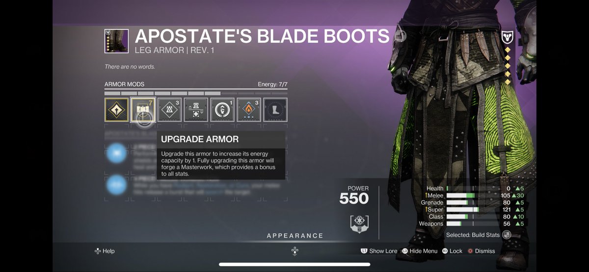malik_kandous's tweet photo. @DestinyTheGame  NEW BUG ALERT. I got a tier 5 from pit of heresy and it dropped with 7 energy at base and won't let me upgrade it. It seems like it thinks it's old armor and new armor at the same time. https://t.co/8Iv9Ru6fct