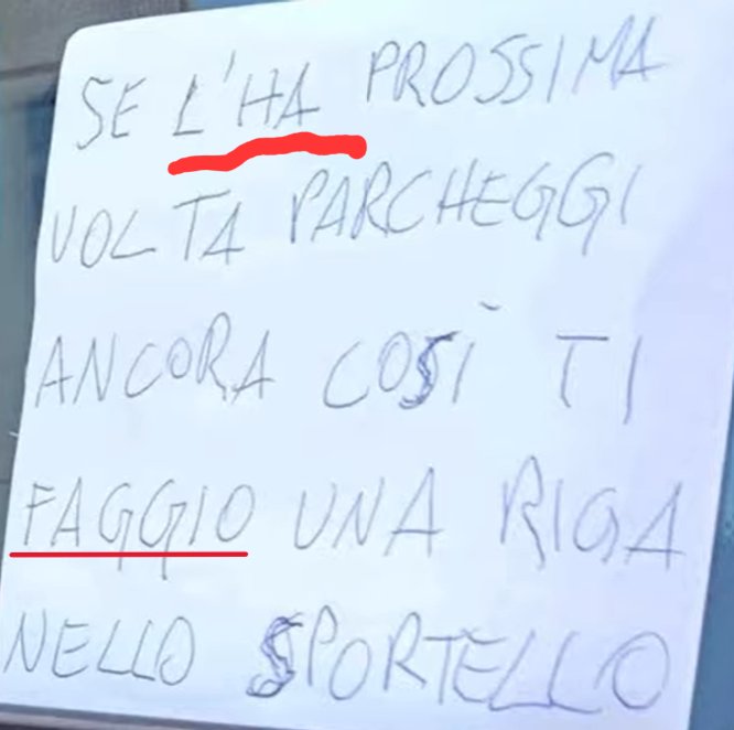 andre_Ligier's tweet photo. @MauroV1968 Attenzione. Con un solo biglietto ha ucciso la grammatica e messo in atto una minaccia. Non mi fiderei. https://t.co/dnoXRvyy6S