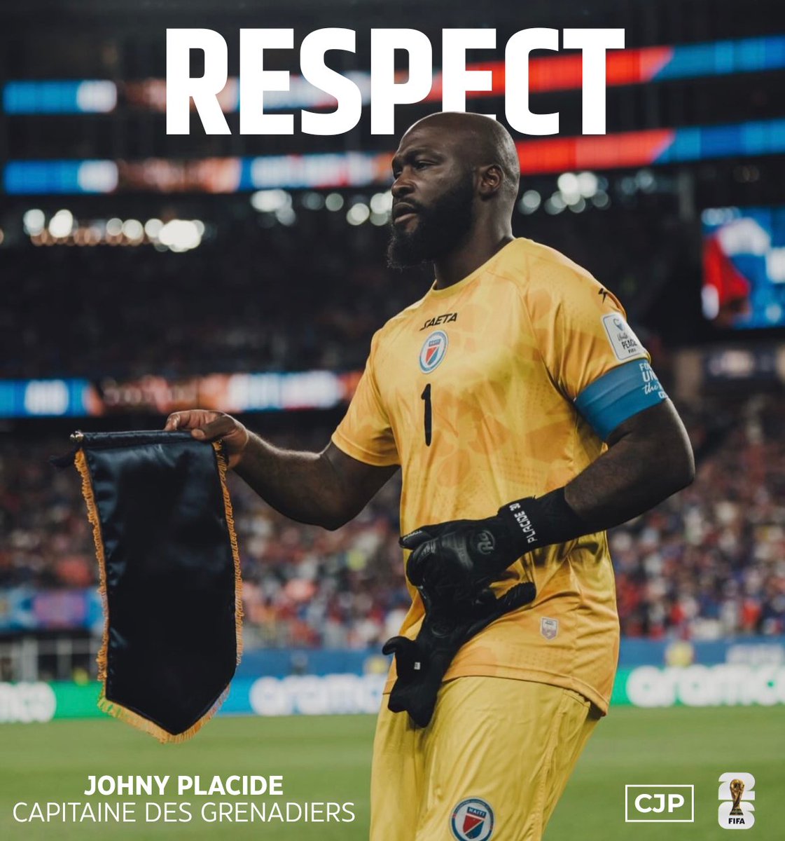 Caleb_Jephte's tweet photo. Depuis de nombreuses années, Johny Placide défend les couleurs d’Haïti avec fierté et professionnalisme. Match après match, il a été un leader, un exemple et, souvent, le dernier rempart de la sélection nationale. Grâce à son expérience et à son talent, il a contribué à écrire certaines des plus belles pages de l’histoire du football haïtien.

Aucun joueur n’est parfait et, dans une carrière aussi longue, il peut y avoir des erreurs et des performances moins réussies. Mais le juger uniquement sur ce match contre le Brésil serait injuste. Placide a commencé à défendre les couleurs d’Haïti dès 2008 avec les U23, avant de rejoindre l’équipe senior, qu’il sert depuis plus de 15 ans. Il mérite le respect et la reconnaissance de tout un peuple pour les services rendus au pays.

Aujourd’hui, plus que jamais, nous devons lui témoigner notre respect. Les générations futures se souviendront de son nom comme l’un des plus grands gardiens de l’histoire d’Haïti. Les critiques peuvent exister, mais elles ne doivent jamais effacer l’héritage laissé par un joueur qui a tant donné.

Respectons Placide. Respectons son parcours. Respectons la légende. 🧤🇭🇹