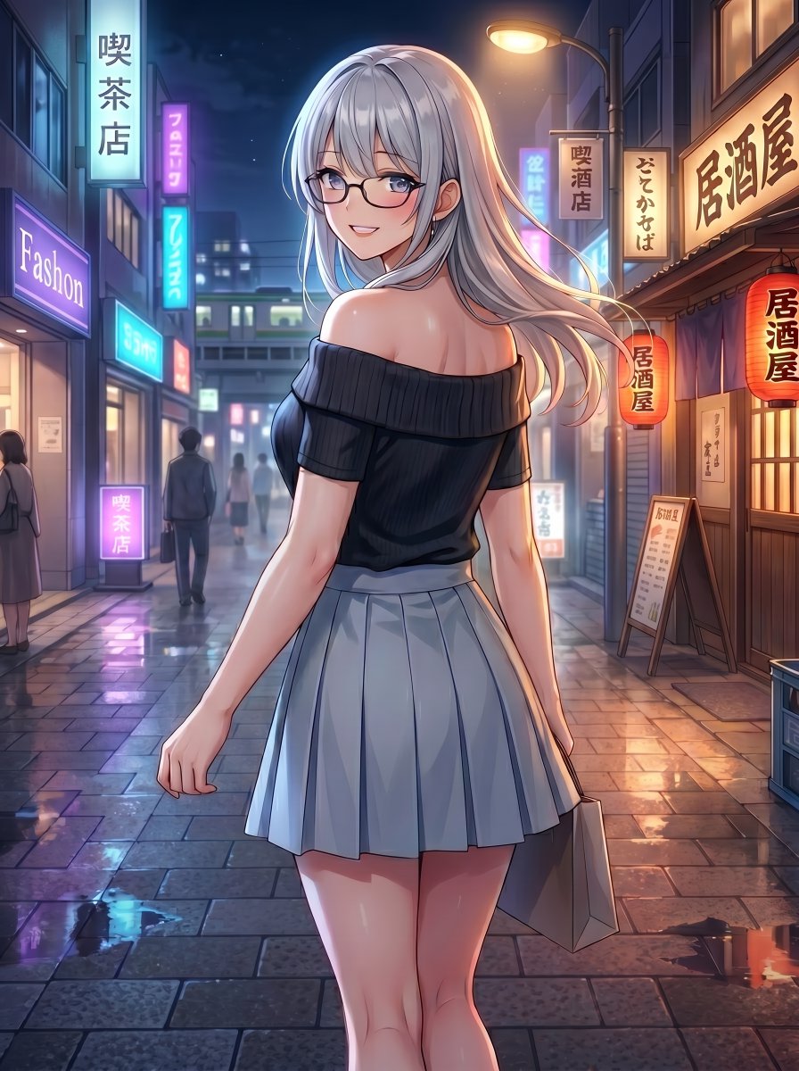 teruru4040's tweet photo. Ayaka Tsuruta (25) ☆ Pharmacist.

Work, city dates, nighttime in her room.

Anime-style illustrations depicting the daily life of a Japanese woman ✨
Which scene of her do you like best?

#AIArt #AnimeGirl #Kawaii #OfficeWorker #Lover https://t.co/rnz54XuwOO