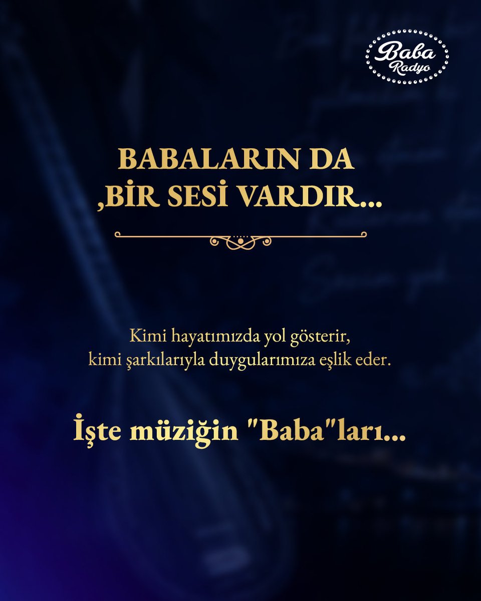 Baba_Radyo's tweet photo. 🎙️ Kimi zaman bir şarkıda, kimi zaman bir nasihatte… Babalar hayatımızın en güçlü melodileridir.🎶📻

Müslüm Gürses’in yüreği, Orhan Gencebay’ın sözü, Ferdi Tayfur’un duygusu eşliğinde; tüm babaların Babalar Günü kutlu olsun. ❤️ https://t.co/G9yktGpHBk