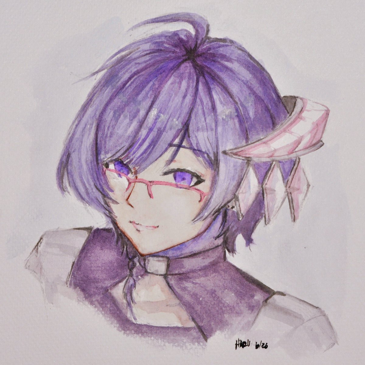 Haruhi_N_'s tweet photo. Another watercolor attempt.
#MiriArt https://t.co/m8vZrgxTzL