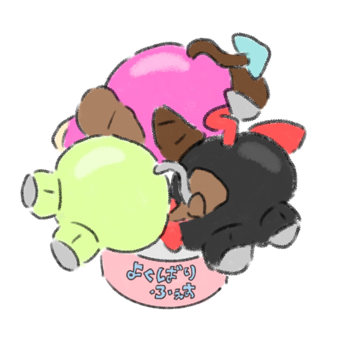 Ome1__'s tweet photo. 🖤🩷💚🍨 https://t.co/Ic6AEMUNN8