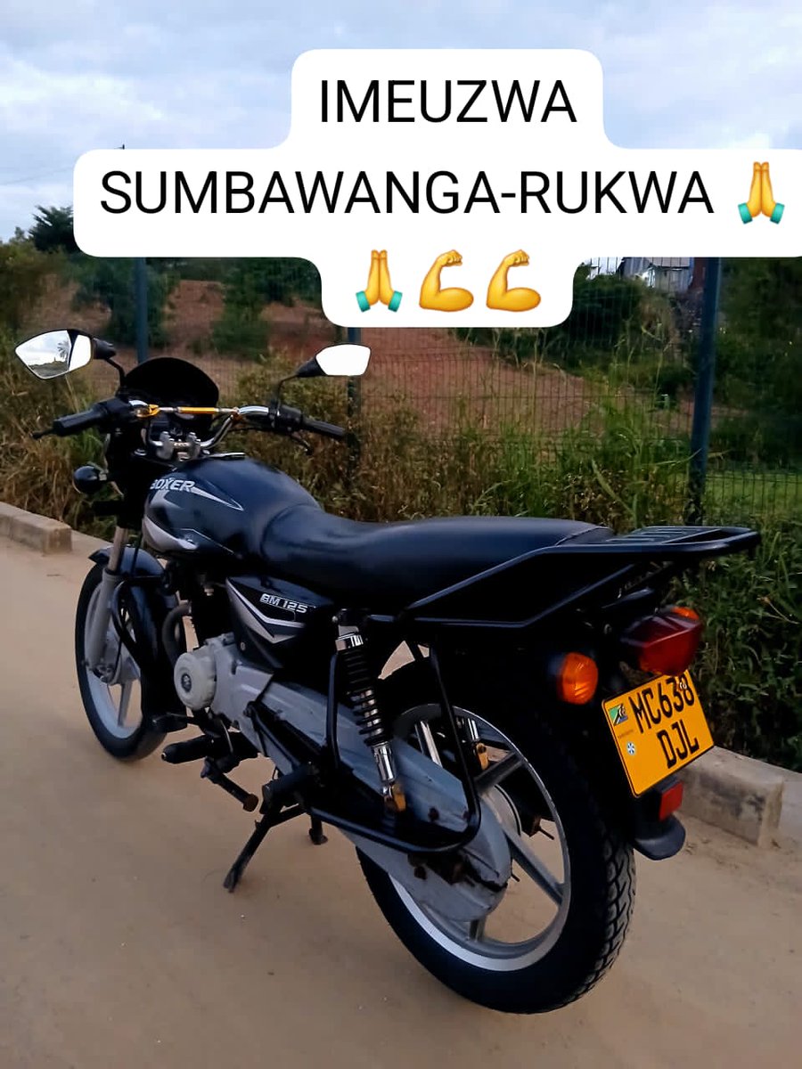Eng_Matarra's tweet photo. NAUZA MPAKA MWISHO WA NCHI
BOXER BM #DJL
IMEUZWA SUMBAWANGA
SHUKRANI SANA ๐๐๐ https://t.co/WTIGQW6eol