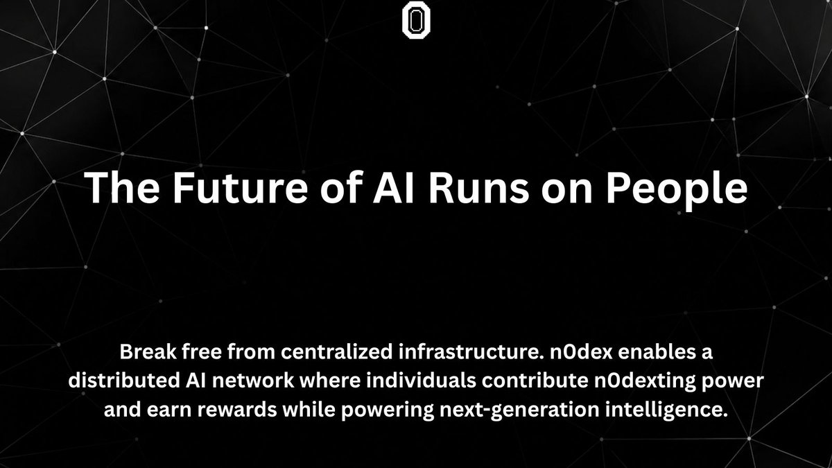 n0dex_io's tweet photo. Empower the future of AI. Share your resources and earn rewards with nOdex. https://t.co/zwz4o18N9N