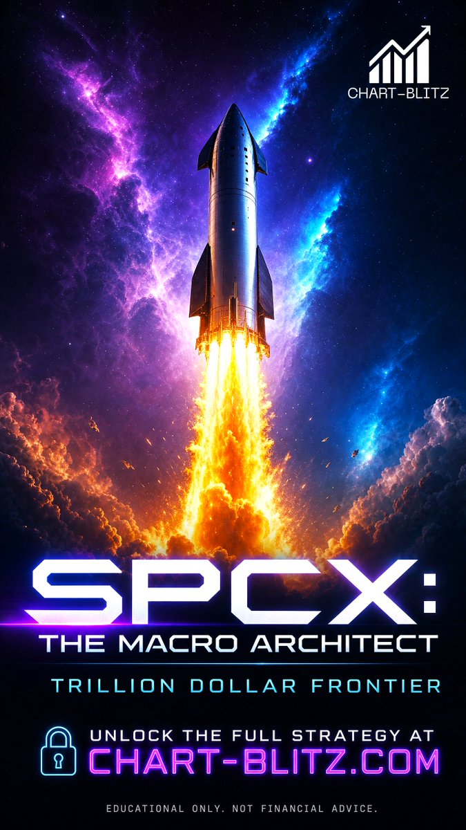 chartblitz's tweet photo. SPCX: The Macro Architect. Post-IPO, this space giant is consolidating around key support. Is it a launchpad or a pit stop? Dive into the charts. Full strategy: https://t.co/vTwZ9wHNYv#SPCX #SpaceX #Stocks #TechnicalAnalysis https://t.co/72pcTc9CkM