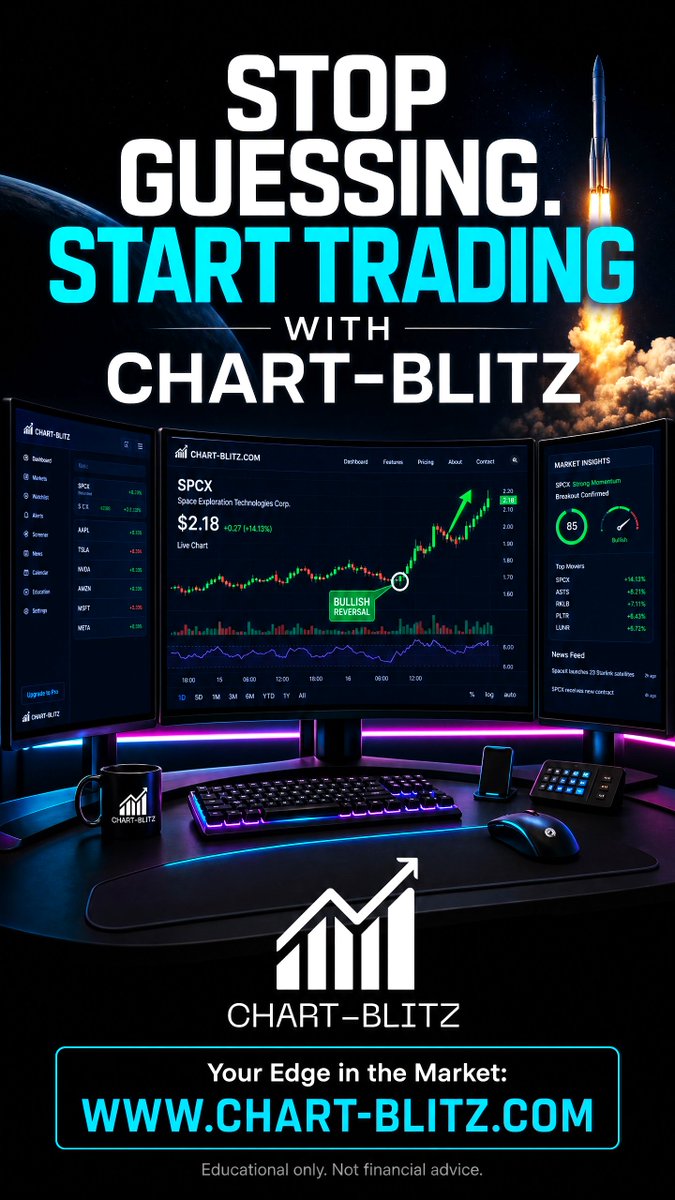 chartblitz's tweet photo. SPCX: The Macro Architect. Post-IPO, this space giant is consolidating around key support. Is it a launchpad or a pit stop? Dive into the charts. Full strategy: https://t.co/vTwZ9wHNYv#SPCX #SpaceX #Stocks #TechnicalAnalysis https://t.co/72pcTc9CkM