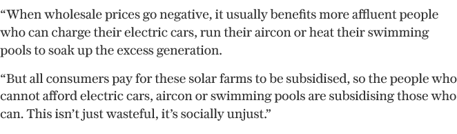 latimeralder's tweet photo. The consequences of oversupply in electricity

The poor pay for the rich to heat their swimming pools and charge their EVs.

'To Save the Climate'

Madness

https://t.co/MwvnPrtF8P https://t.co/vinaia0LLG