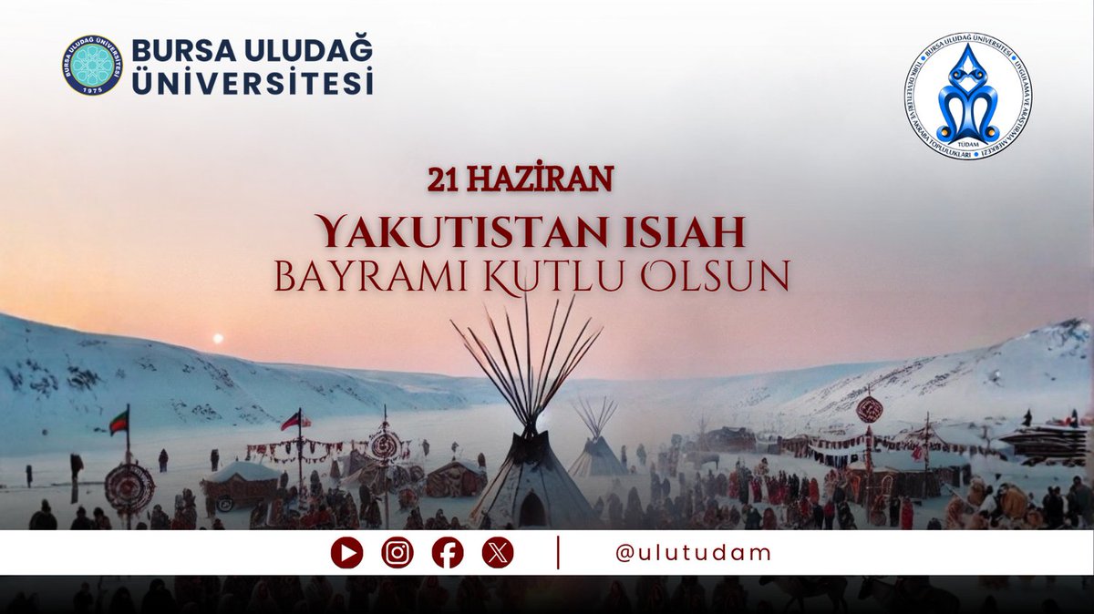 ulutudam's tweet photo. Yakut Türklerinin kadim doğa bayramı, yeniden doğuşun ve bereketin simgesi Isıyah kutlu olsun! ☀️🌾
Türk dünyasının bu köklü kültürel mirası, birlik ve beraberliğimizi pekiştirmeye devam ediyor. Yeni gün bolluk getirsin!
#Isıyah #TürkDünyası #ULUTÜDAM #BUÜ https://t.co/hhf5ufRw58