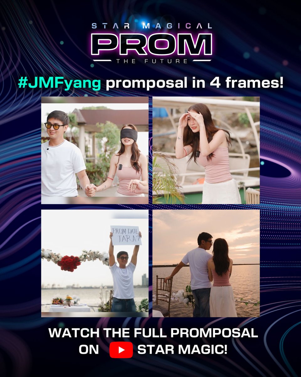 ABSCBN's tweet photo. Layag na layag ang ship na ‘to! ⛵️🥰

Watch the full video and vote for #JMFyang as #StarMagicalProm2026 Stellar Awards BEST PROMPOSAL on Star Magic YouTube!

🗳️ Voting is open from June 19, 12NN to June 26. Click the link in the comments to watch and vote!

#JMIbarra #FyangSmith https://t.co/UDyUkTexUc