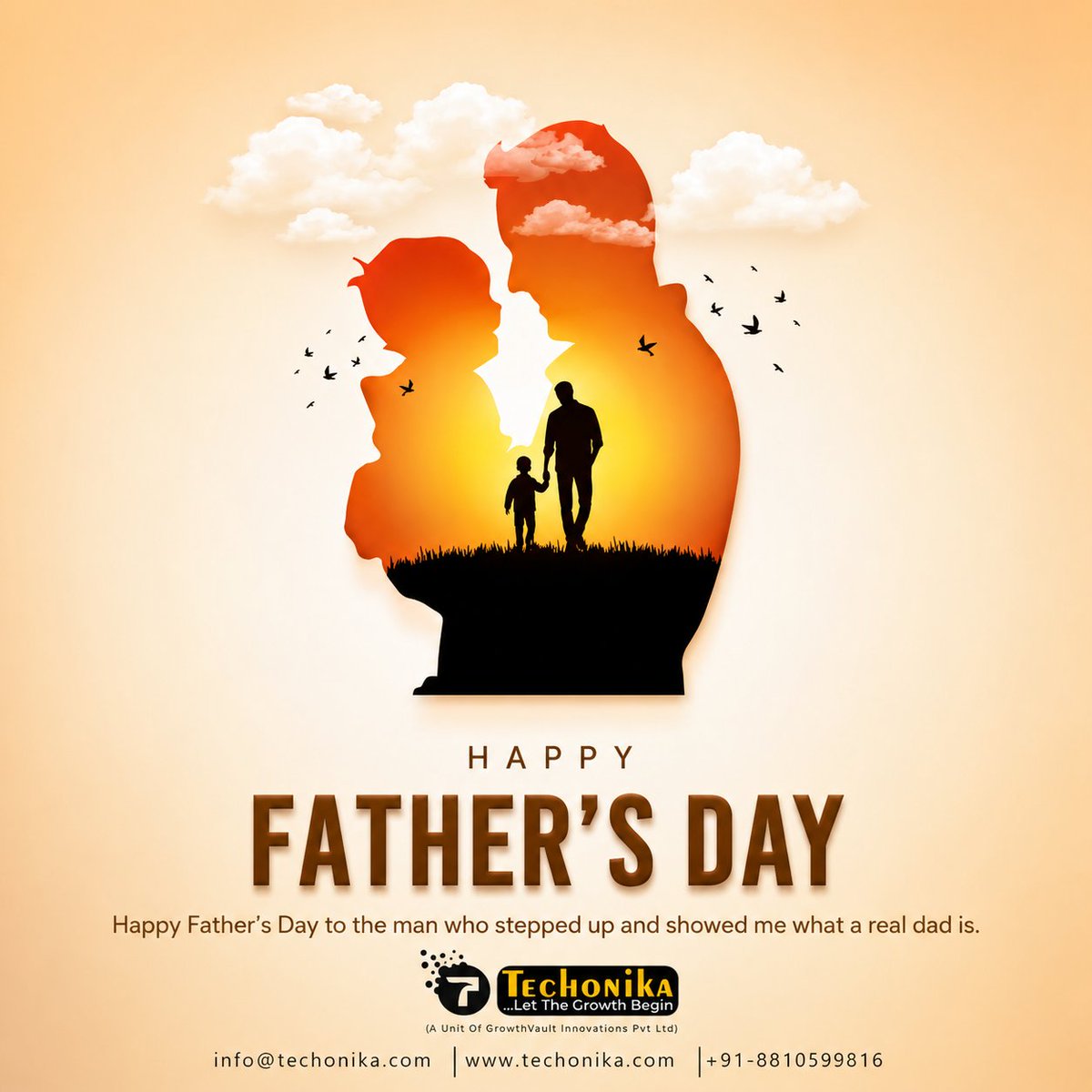 techonika's tweet photo. Happy Father’s Day to the man who stepped up and showed what a real dad truly is.

Not just by presence, but by love, strength, and silent sacrifices.

#FathersDay #HappyFathersDay #FathersLove #RealHeroes #DadLove #Fatherhood #SuperDad #FathersDay2026 https://t.co/GERcI2xSRv