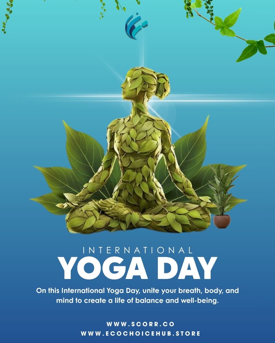ScorrLtd's tweet photo. This International Yoga Day, take a moment to reconnect with yourself. Every stretch, every breath, and every mindful pause brings you closer to balance, strength, and inner peace.
Because true wellness starts from within. 
Happy International Yoga Day! 💚

#InternationalYogaDay https://t.co/DWoS6rVbUi