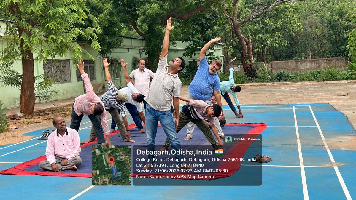 deogarh_college's tweet photo. International Yoga Day celebrated in Deogarh College, Deogarh https://t.co/xImkkk0Y5c